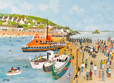 Blessing of the Lifeboat at Mousehole by Judy Joel